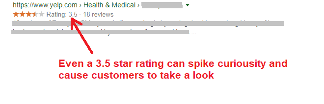 yelp star rating