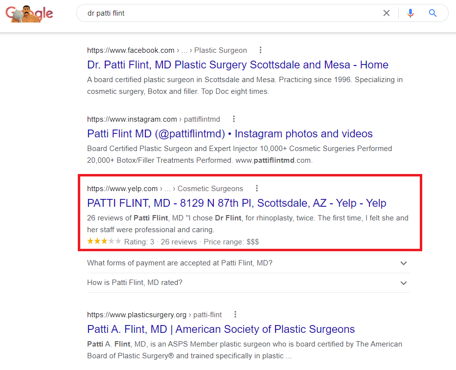dr patti flint search results 2022