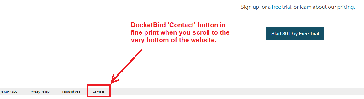 docketbird contact button