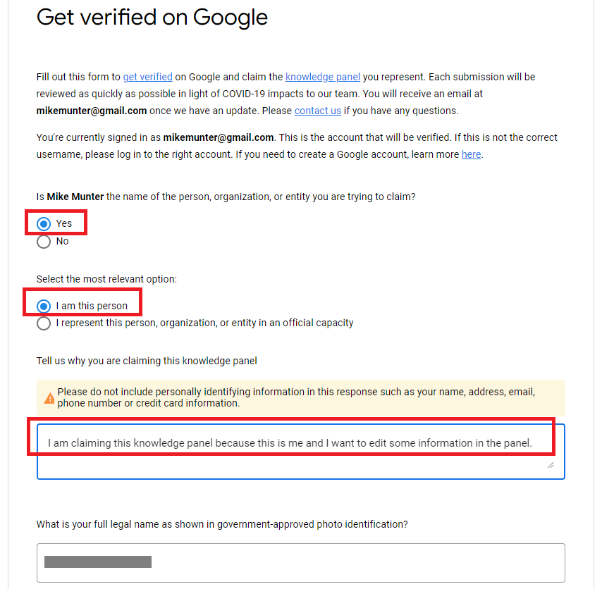 get verified on google checklist 1