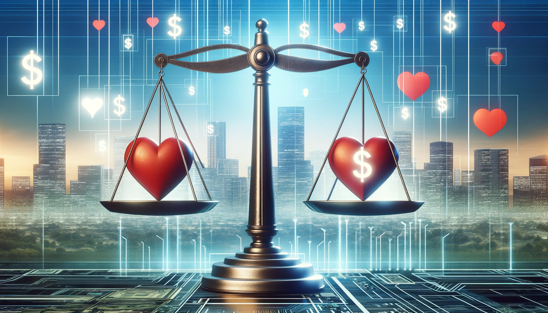 weighing risks of seeking.com - image is a trellis with one two hearts, one with money logo on it