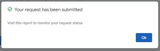 request to remove content submitted to google