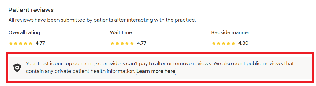 zocdoc review policy - affordable reputation management