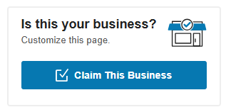 claim this business button on yellowpages website