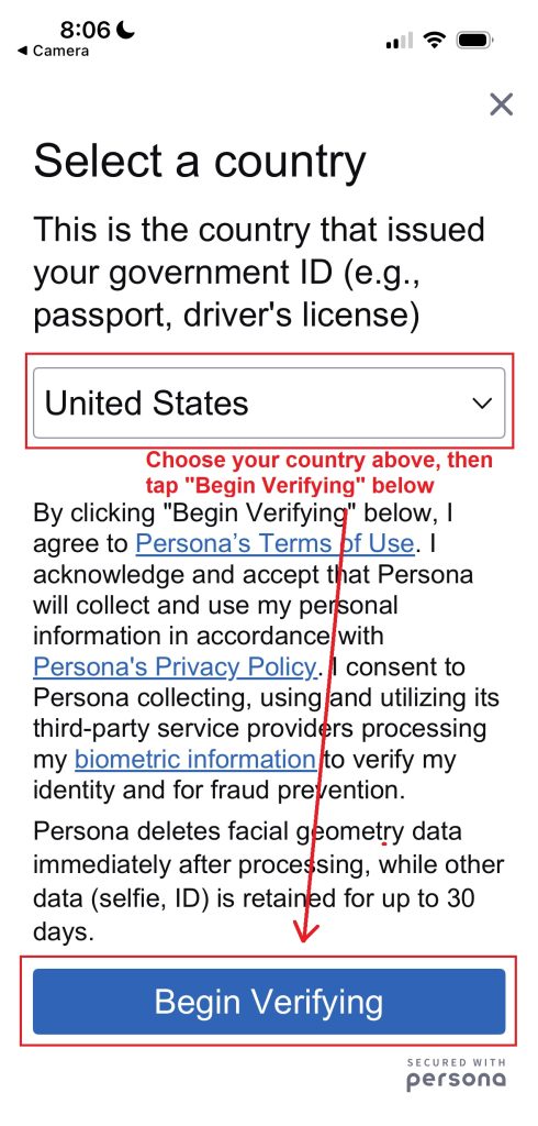 begin verifying linkedin