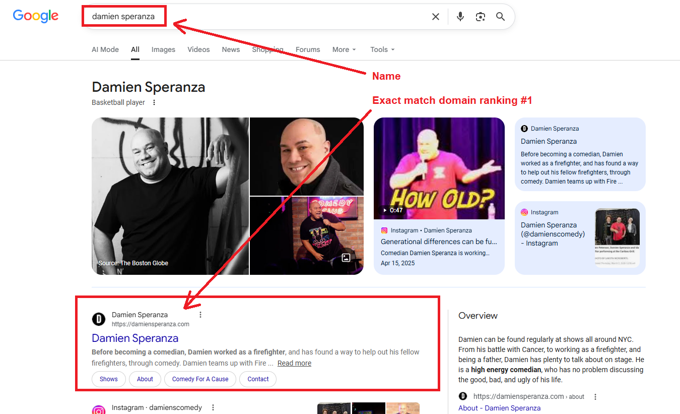 damien speranza search results august 2026
