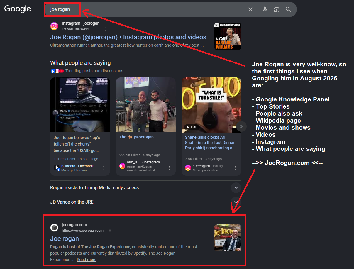 joe rogan search results august 2026