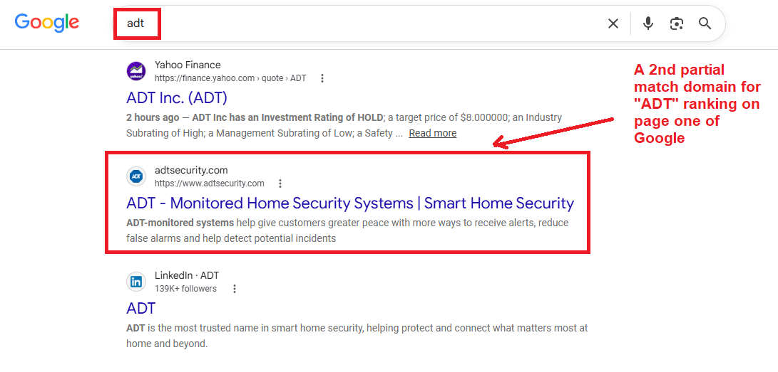 more adt search results august 2026