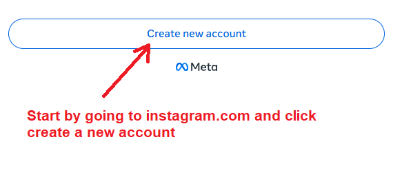 create new instagram account from desktop